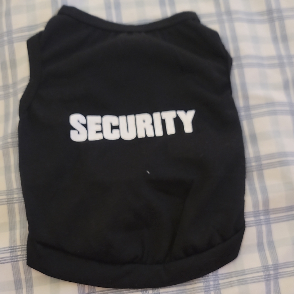 Black "SECURITY" Dog Vest